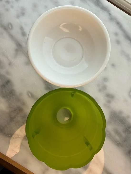 Westmoreland Green and White Frosted Glass Fairy Lamp Minty - Picture 7 of 7